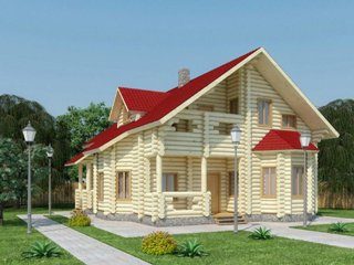 Проекты домов 11х11 из оцилиндрованного бревна в Краснодаре
