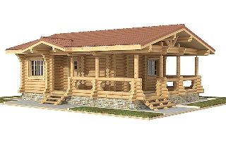 Проекты бань из бревна 8х8