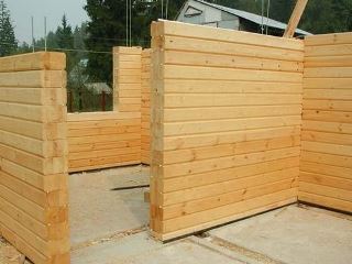 Гараж из клееного бруса