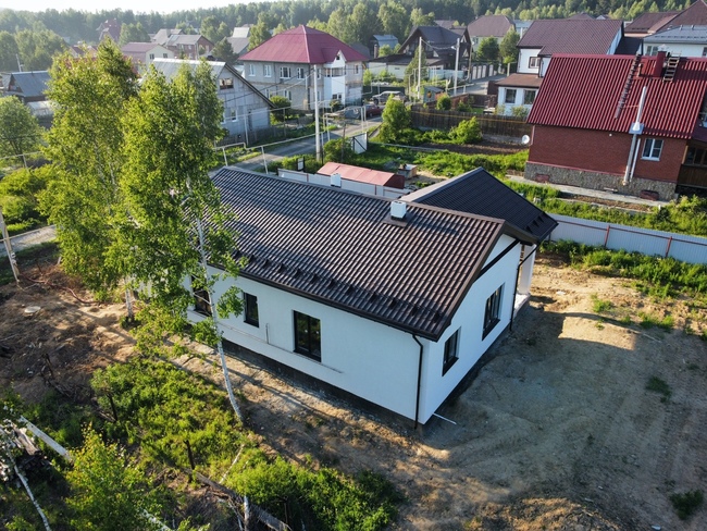 Дом из газобетона с гаражом