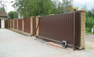 Откатные ворота под ключ в Краснодаре